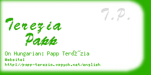 terezia papp business card